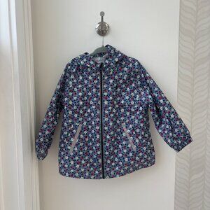 Petit Bateau Windbreaker, Floral Print, Size 3